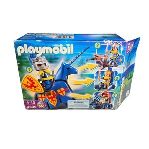 Playmobil Knights Castle 4339 Play Complete Set with Knight Horse & Accessories